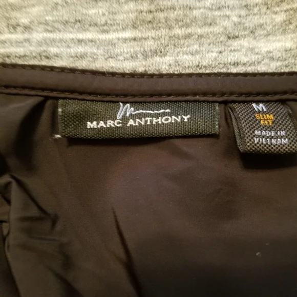 Marc Anthony Mens Button Up Cowl Neck Cardigan Sweater Slim Fit M Heather Gray - Picture 3 of 8